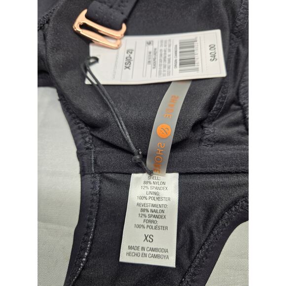 Shade & Shore Size: XS (0-2) Swimsuit 1-pc Black NWT plus mesh top cover - Picture 7 of 9